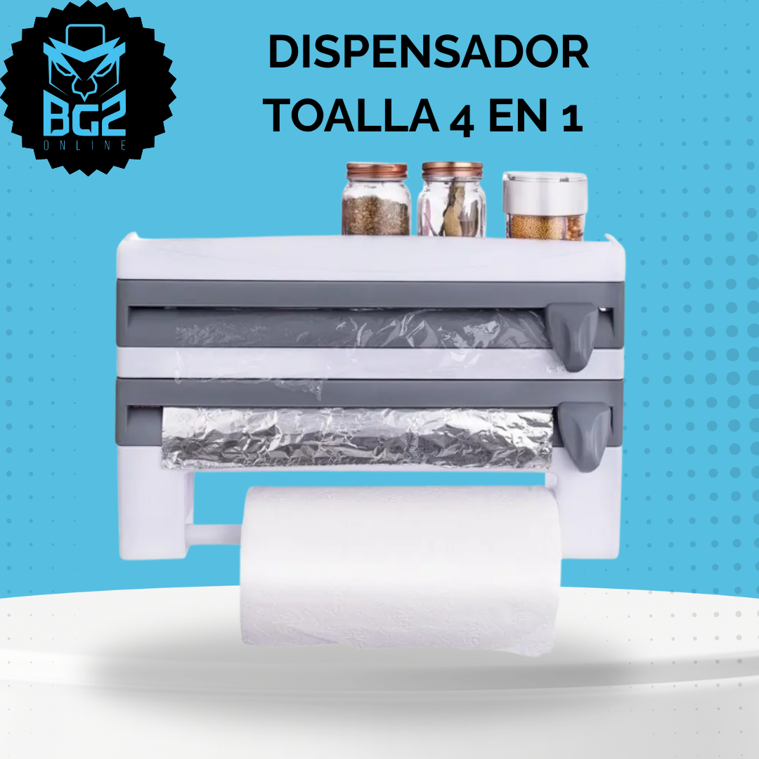 DISPENSADOR TOALLA 4 EN 1